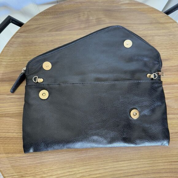 Lulu's Nordstrom Black Bag Clutch Zipper Closure - Picture 3 of 16